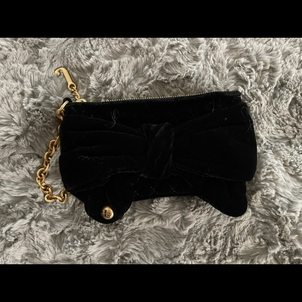 SOLD Juicy Couture Black elegant pouch